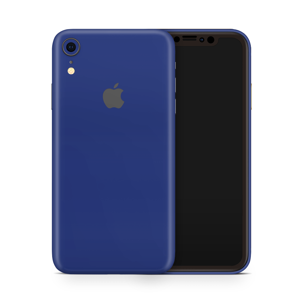 Royal Blue Apple iPhone Skins
