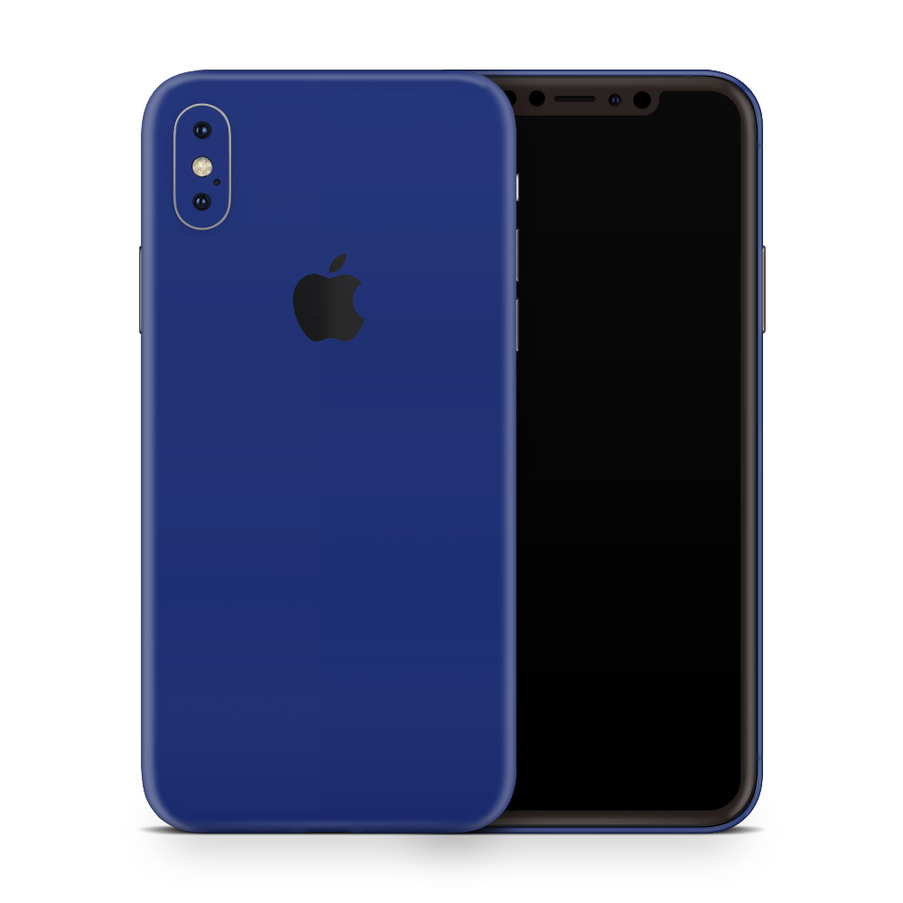 Royal Blue Apple iPhone Skins