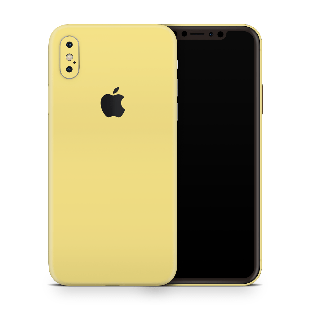 Mustard Yellow Apple iPhone Skins