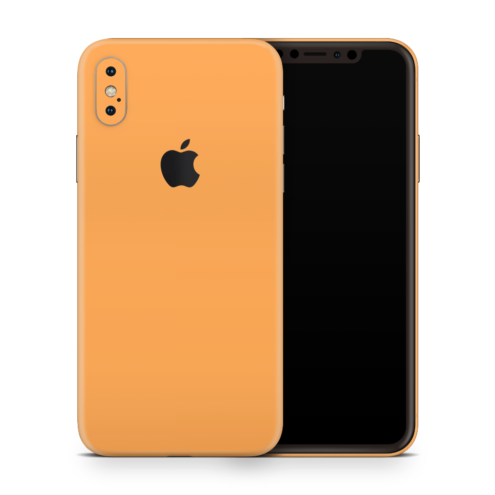 Retro Orange Apple iPhone Skins