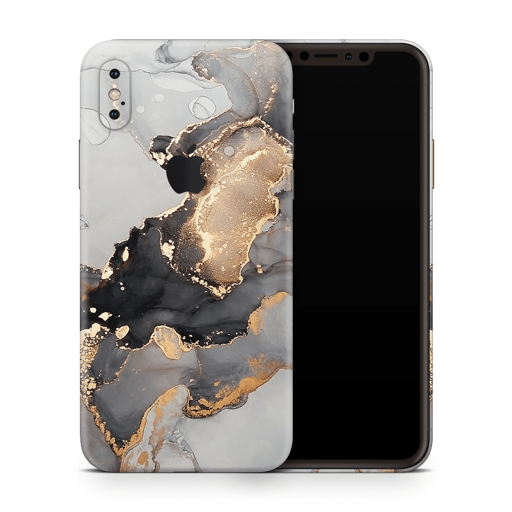 Black Marble Apple iPhone Skins