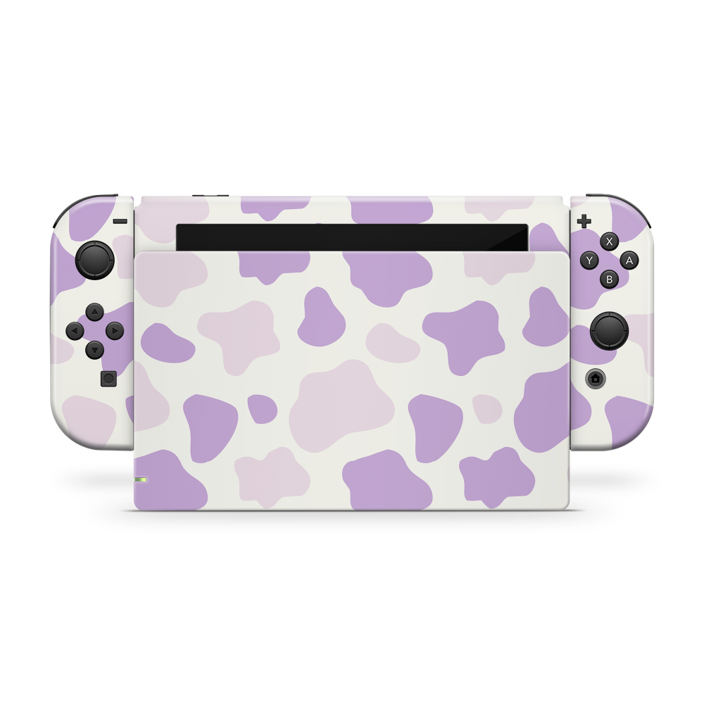 Lavender Moo Moo Nintendo Switch Skin