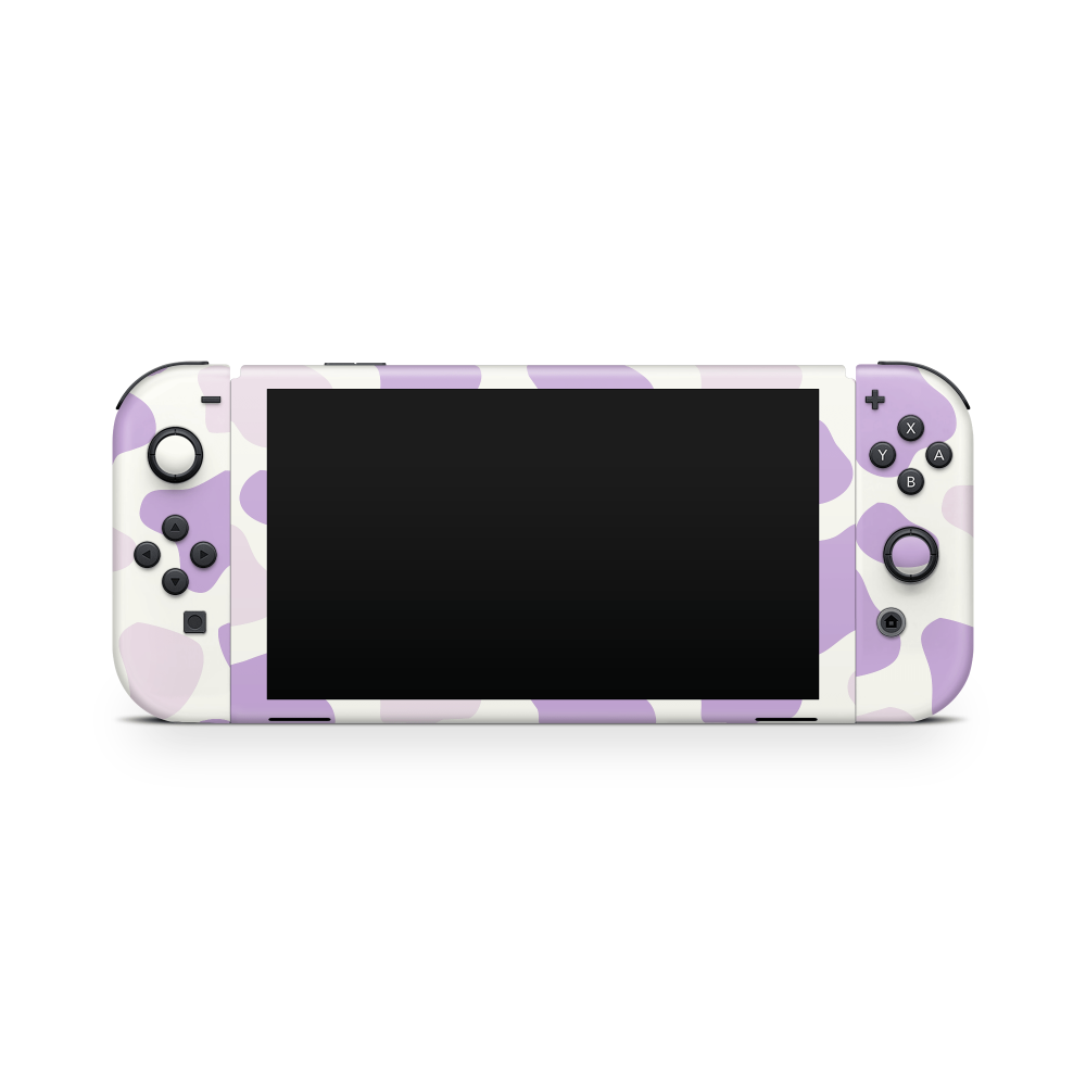 Lavender Moo Moo Nintendo Switch OLED Skin