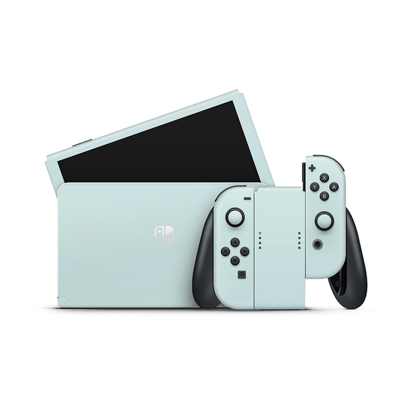 Dusty Blue Nintendo Switch OLED Decal Skin
