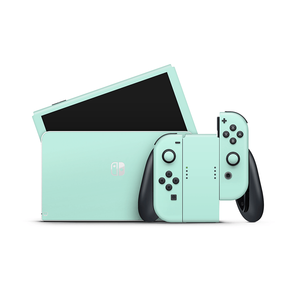 Pastel Mint Nintendo Switch OLED Skin