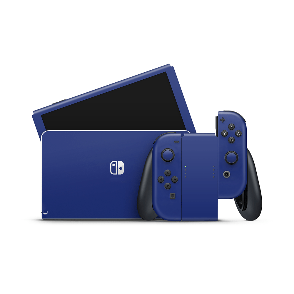 Royal Blue Nintendo Switch OLED Skin