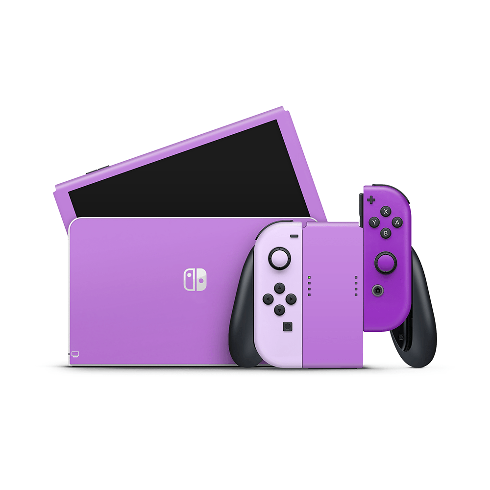 Purple Gradient Nintendo Switch OLED Skin