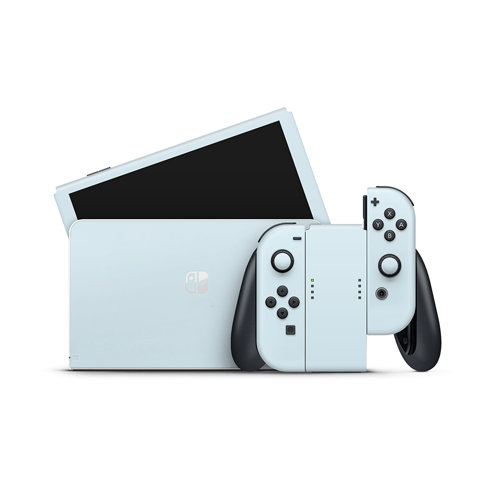 Icy Blue Nintendo Switch OLED Skin